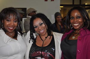 From left to right - Emmy Award winning journalist Vanessa Tyler, Screen writer/make-up Artist Sheri Snyder, and Talk show host Natasha Lowery.